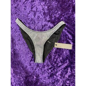 Black shimmer triangle bottoms